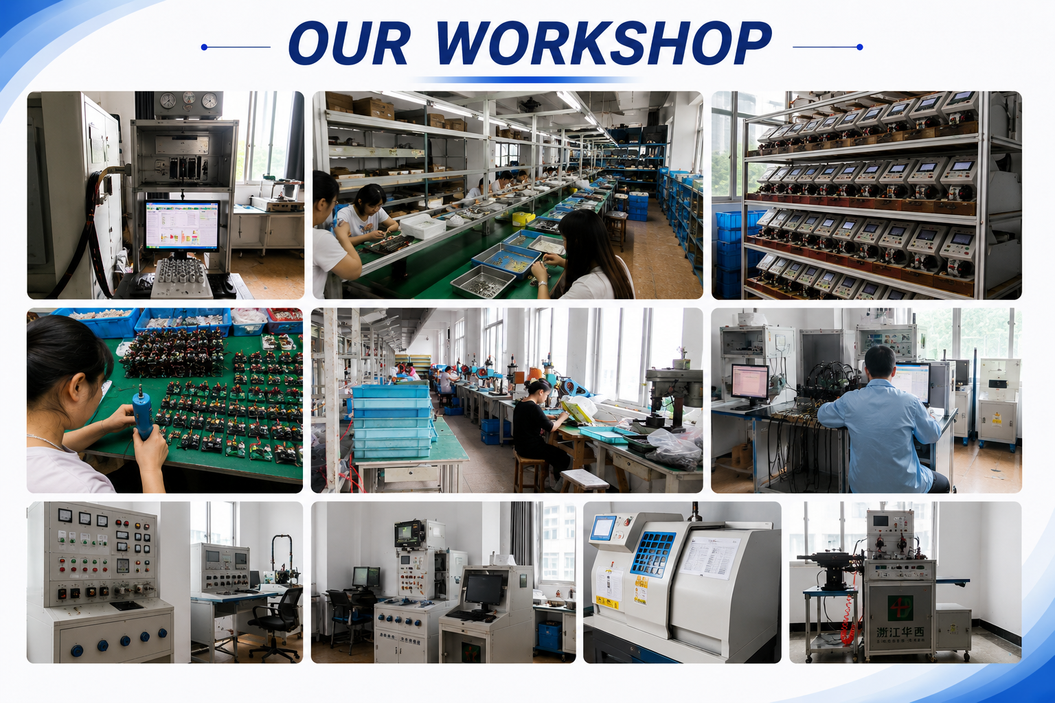 Moderne Produktionsanlagen in Huaxi